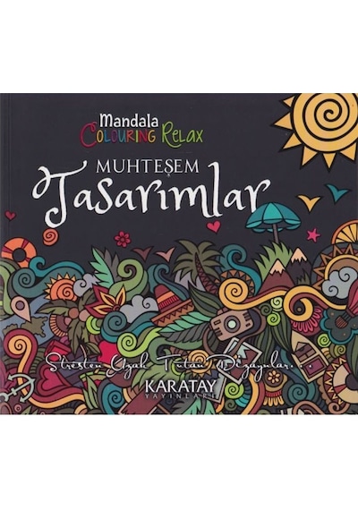 4E Boyama Kitabı Muhteşem Tasarımlar Mandala  Karatay