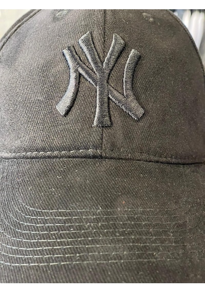 Hamze Ny Yankees Siyah Renk Kalın Kumaş Beyzbol Cap Şapka Siyah