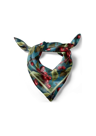 Cherry Desen Bandana/fular Çok Renkli