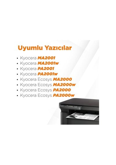 Kyocera Tk-1240 / Tk-1248 Uyumlu  Toner 6'lı  Paket / Pa2000 / Pa2000w Ma2000 / Ma2000w / Pa2001 / Ma2001