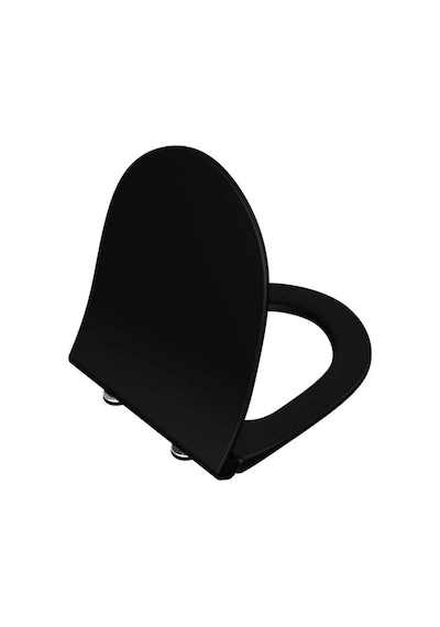 VitrA İntegra Square Yavaş Kapanır Klozet Kapağı Mat Siyah 191-083-009