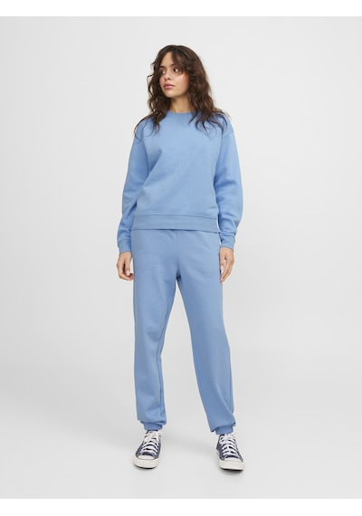 Jack & Jones Kadın Logolu Sweat Pantolon - Abbie Silver Lake Blue Çok Renkli