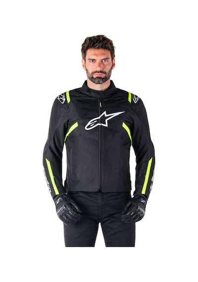 Alpinestars T-sps V2 Wp Korumalı Motosiklet Montu Siyah Beyaz Sarı