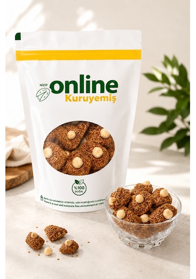 Lokum Fındıklı Susamlı - 250 Gr