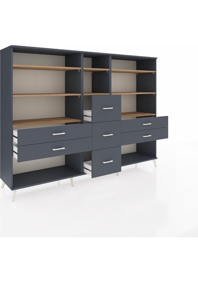 Hyperion Dolap 8 Raflı 7 Çekmeceli 220x44x163 Antrasit-çam/antra Antrasit-çam/antrasit Hyperion Dolap 8 Raflı 7 Çekmeceli 220x44x163 Antrasit-çam/antra Antrasit-çam/antrasit