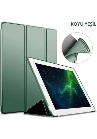 Apple Uyumlu iPad 9. Nesil 10.2" Kılıf Arkası Silikon Smart Case A2602 A2603 A2604 A2605