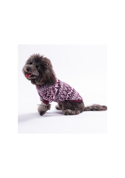 Nordic Winter Reindeer Geyik Desenli Yılbaşı Noel Köpek Sweati Köpek Kıyafeti Kedi Kıyafeti