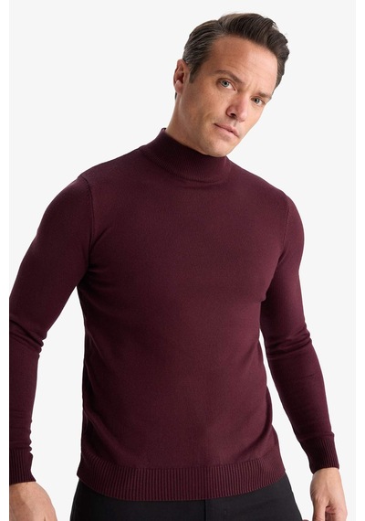 Defacto Slim Fit Dar Kesim Balıkçı Yaka Basic Düz Triko Kazak R1127az25wnbr34 Bordo Defacto Slim Fit Dar Kesim Balıkçı Yaka Basic Düz Triko Kazak R1127az25wnbr34 Bordo