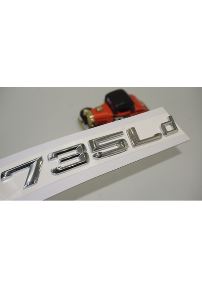 Bmw 735Ld Bagaj Krom Metal 3M 3D Yazı Logo