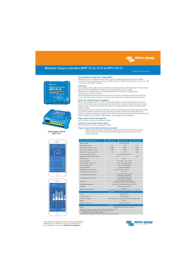Victron Energy SmartSolar MPPT 75/15 Şarj Kontrol Cihazı Victron Energy SmartSolar MPPT 75/15 Şarj Kontrol Cihazı