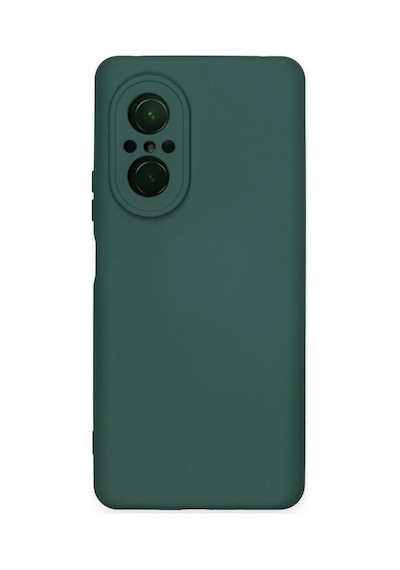 Huawei Nova 9 Se Kılıf Nano İçi Kadife Silikon - Koyu Yeşil -