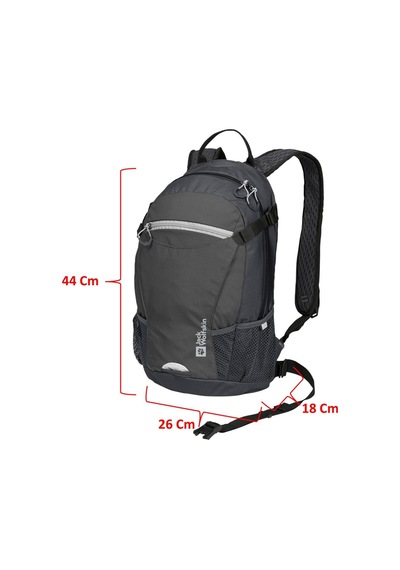 Jack Wolfskin 2010303 44x26x18 12lt Velocity 12 Gri Unisex Spor Çanta 001