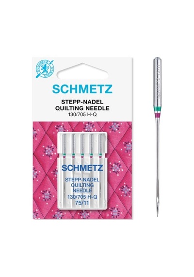 Schmetz 130/705 H-q 11/75 Aile Makinesi İğnesi Patchwork Ve Kapitone Kumaşlar İçindir İnce Hafif Yuvarlak Uç 1 Paket 5 Adettir Tüm Ev Tipi Marka Makineler İle Uyumludur