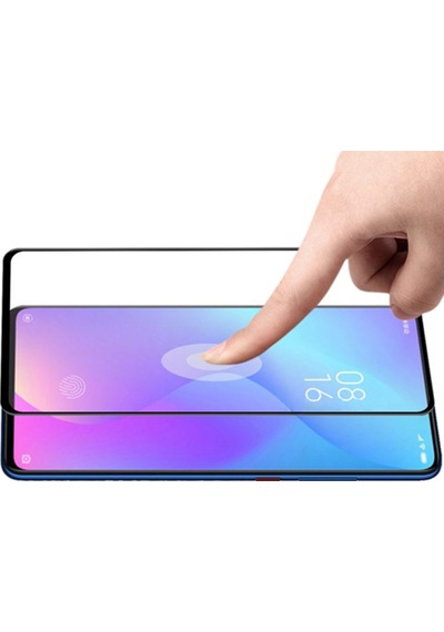 Redmi Mi 9T -K20 Pro Full Glue Tempered Cam Ekran Koruyucu Full Siyah