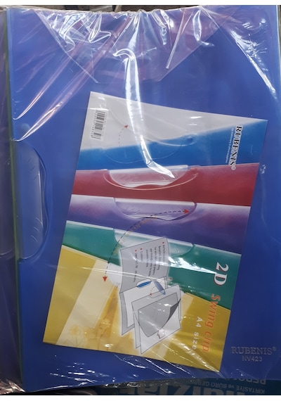 Sıkıştırmalı Dosya 30 Kağıt Kapasite 5 Adetli Paket Mavi Rubenis