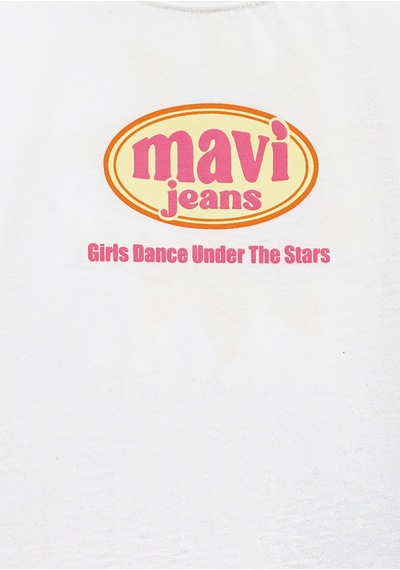 Mavi - Baskılı Ekru Tişört 7610391-70057 Ekru