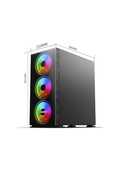 Izoly ST999378 i5-12400F 32 GB 512 GB M.2 NVMe RTX4060 8 GB Free Dos Masaüstü Oyuncu Bilgisayarı