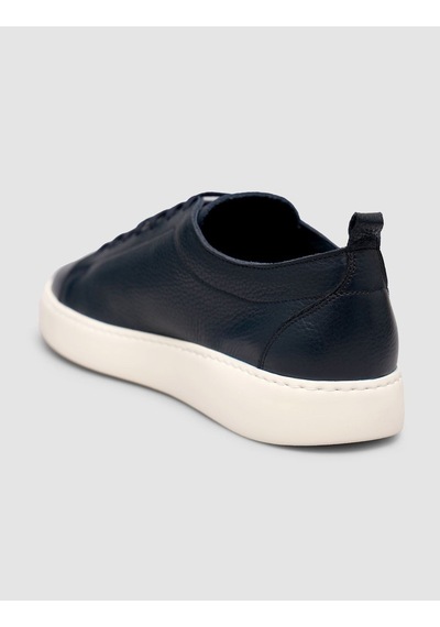 Cabani Erkek Minimal Laci Deri Sneaker Lacivert