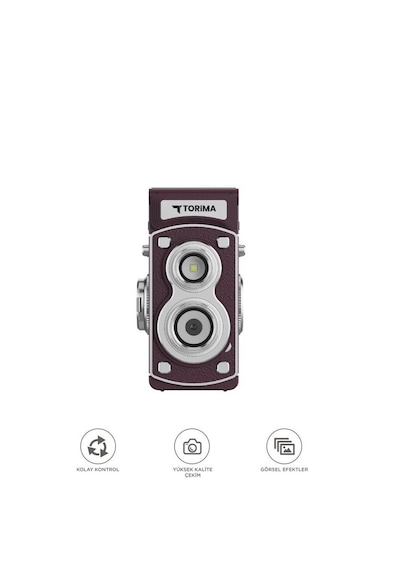 Torima CMR44 Mini Retro Dijital Fotoğraf Makinesi Mor