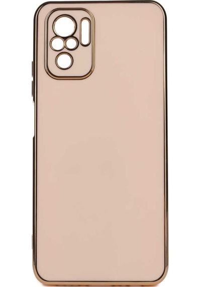 Xiaomi Redmi Note 10S Kılıf Zore Bark Kenarları Altın Renk Kılıf