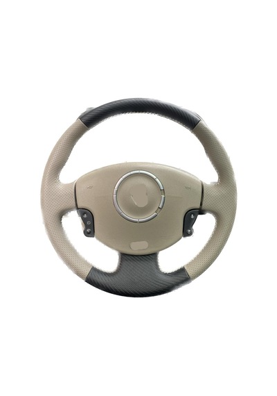 Renault Megane 2-Kangoo-Scenic 2 bej karbon desen bej dikiş  kılıfı araca özel tam kaplayan