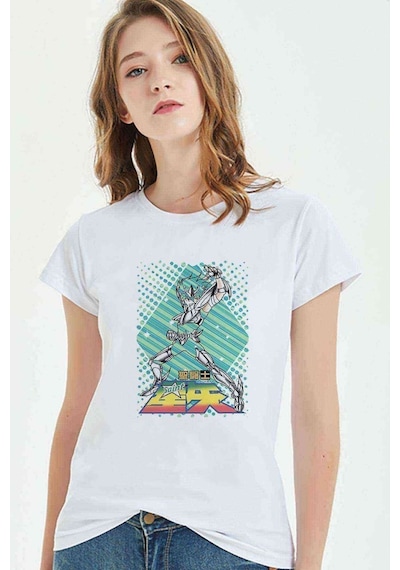 Anime Dragon Ball Baskılı Beyaz Kadın Tshirt (534308326)