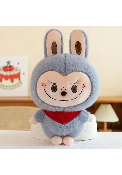 Yeni Labubu Peluş Oyuncak Çocuk Doğum Günü Hediyeleri 25 Cm Kahverengi