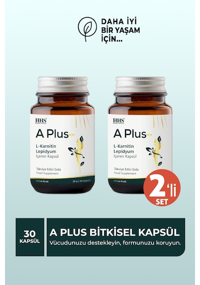 A Plus L-carnitine Lepidium Bitkisel Kapsül 2 Adet Aromasız