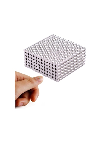 Dünya Magnet 100 Adet - Yuvarlak Neodyum Mıknatıs, 3x1,5 Mm, Güçlü Magnet, N35 Kalite