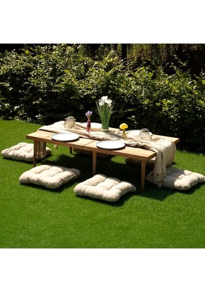 Katlanır Kamp, Piknik Ve Bahçe Masası 70x120 Cm - Ceviz Renk Çok Renkli