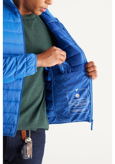 Ac&Co / Altınyıldız Classics Standart Fit Normal Kesim Dik Yaka Erkek Mont Indigo İndigo