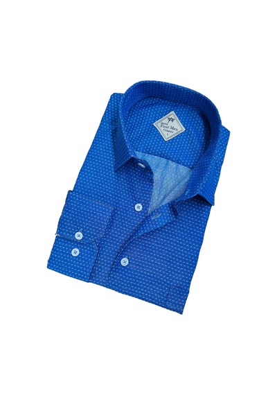 Pamuklu Oxford Uzun Kollu Unisex Gömlek Regular Kalıp -9486 Mavi Pamuklu Oxford Uzun Kollu Unisex Gömlek Regular Kalıp -9486 Mavi