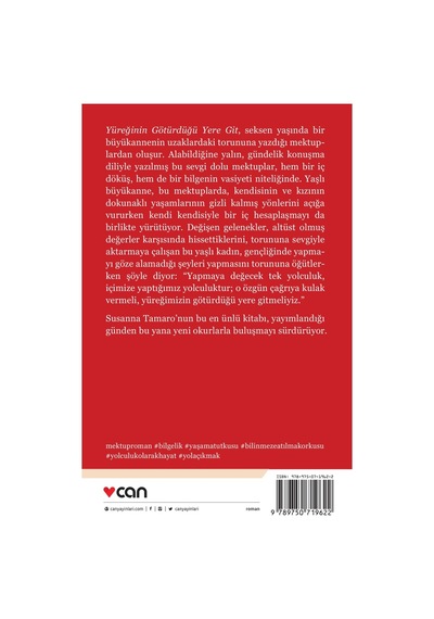 Yüreğinin Götürdüğü Yere Git  - Susanna Tamaro -  Can Yayınları