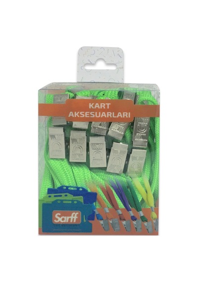Sarff Metal Klipsli Fıstık Yeşili Askı İpi 10'lu Blister