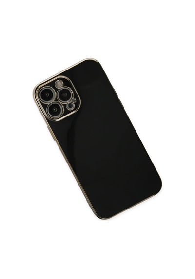 Apple iPhone  Uyumlu-  14 Pro Max Kılıf Volet Silikon - Siyah