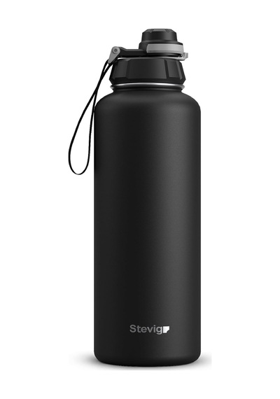 Stevig 1 Hand Leak-proof Sızdırmaz Çelik Termos 1500 Mililitre Black St-235 Çok Renkli