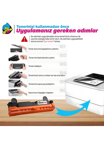 Kyocera Tk-1240 / Tk-1248 Uyumlu Toner 2'li  Paket / Pa2000 / Pa2000w Ma2000 / Ma2000w / Pa2001 / Ma2001