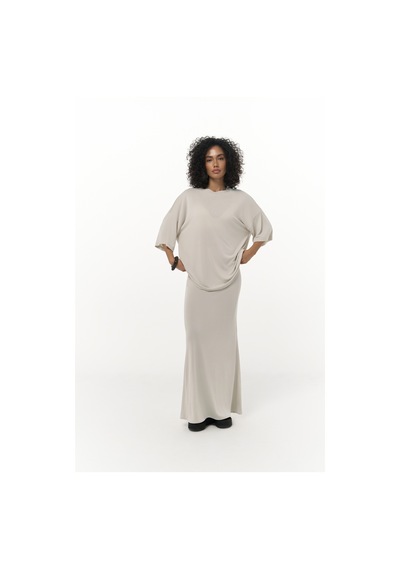 Mai Collection Mai Studios Co. Grazia Bej T-shirt Etek Takım Bej