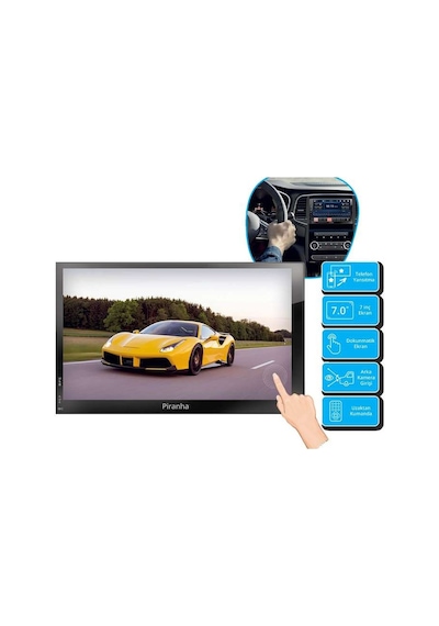 Piranha 7785 Oto Multimedya Sistemi Double Din Teyp