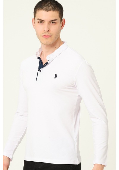 V4009 Dewberry Erkek Sweatshırt-beyaz Beyaz