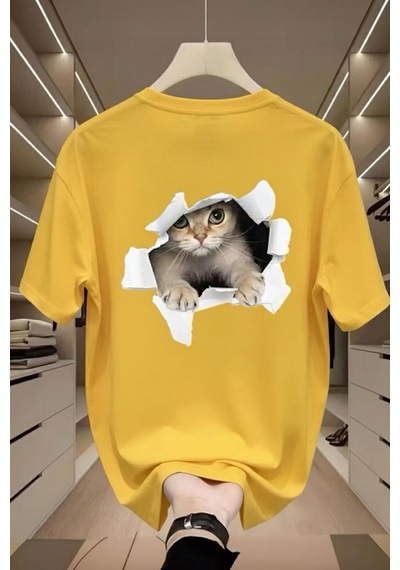 Catys 2026 Oversize Unisex Kadın Tshirt Sari