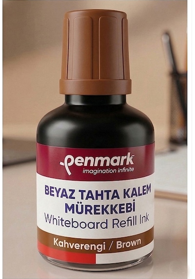 Kahverengi Yazı Tahta Kalemi Mürekkebi 30 Ml 2 Adet Penmark Tahta Kalemi Mürekkepi Kolay Silinebilir Doldurulabilir