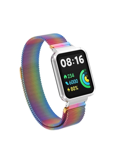 Xiaomi Redmi Watch 2 Lite Uyumlu Krd-58 Metal Zore Kordon-colorful