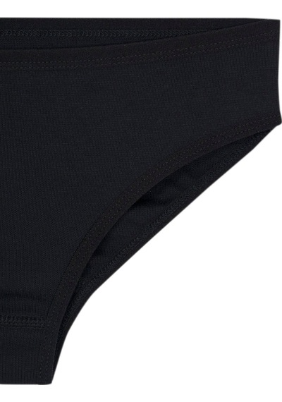 Bsm 3'lü Kadın Siyah Pamuklu Kaşkorse Bikini Külot Siyah