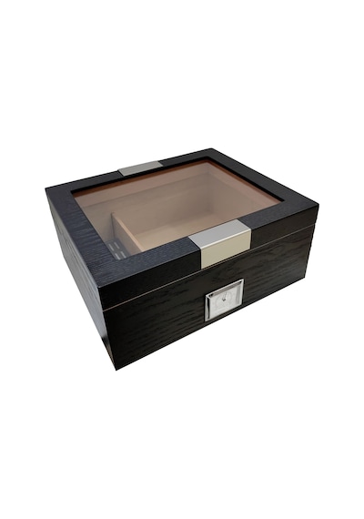 Falconetti Siyah Camlı Humidor Puro Kutusu rc62