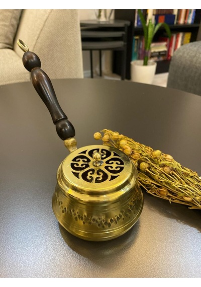 Pirinç Gold Renk Tütsülük Üzerlik Otu Hediyeli