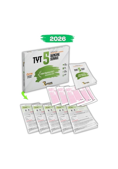 2026 Tyt Tüm Dersler 5'li Genel Deneme Seti Meb Müfredatına Uygun-ösym Ayarında