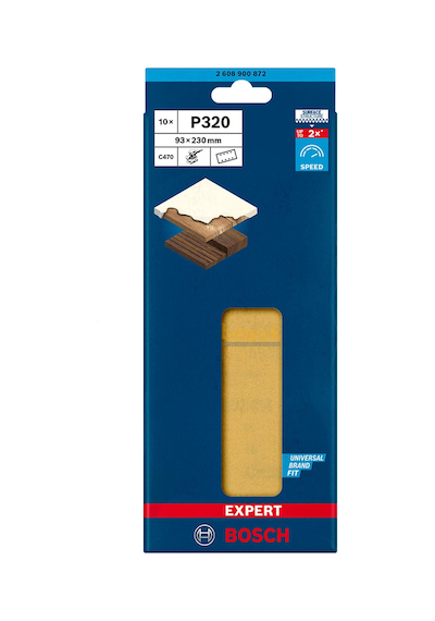 Bosch Expert C470 93 X 230 Mm 10'lu 320 Kum Zımpara Kağıdı 2608900872