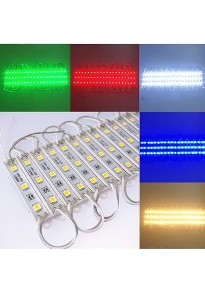 20 Adet Beyaz 5630 Çip Modül Led 12v Modül Led Su Geçirmez Modül Led