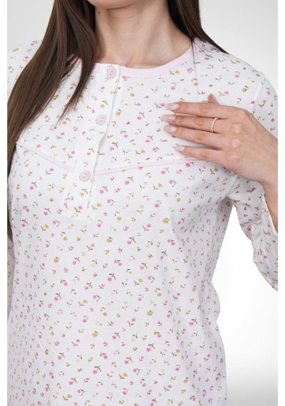 Mecit Pijama Mecit 6361 Pembe %100 Pamuk Büyük Beden Kadın Pijama Takımı